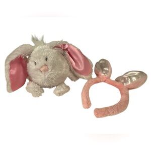 Easter set with Singing plush bunny & plush Easter bunny ears